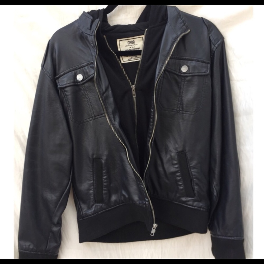 CHOR faux leather jacket
